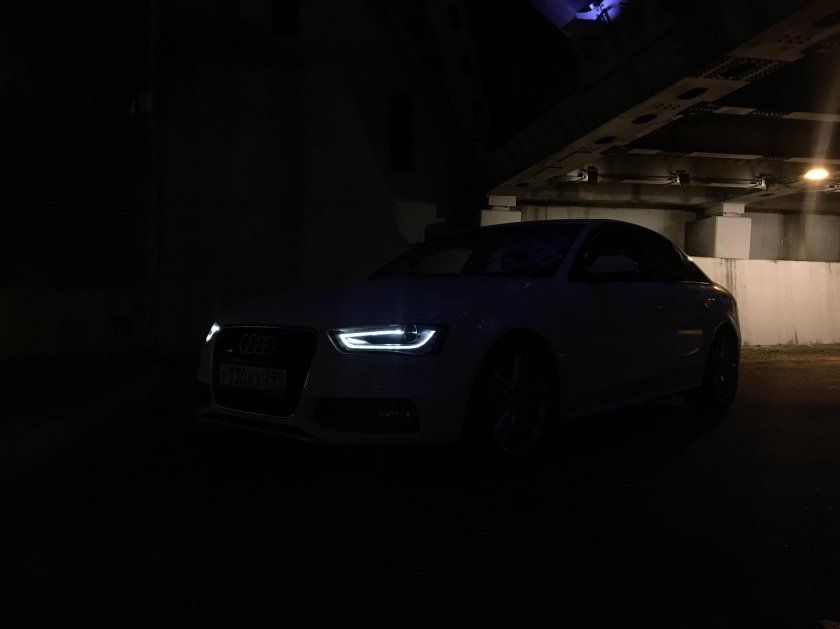 Ауди а6 фары ночью