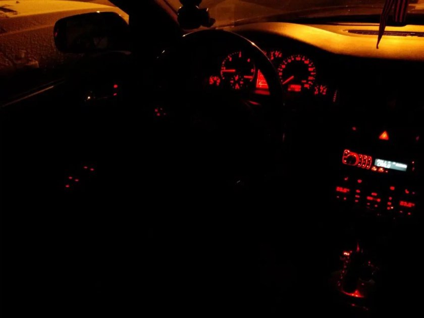 Ауди а6 с6 салон ночью