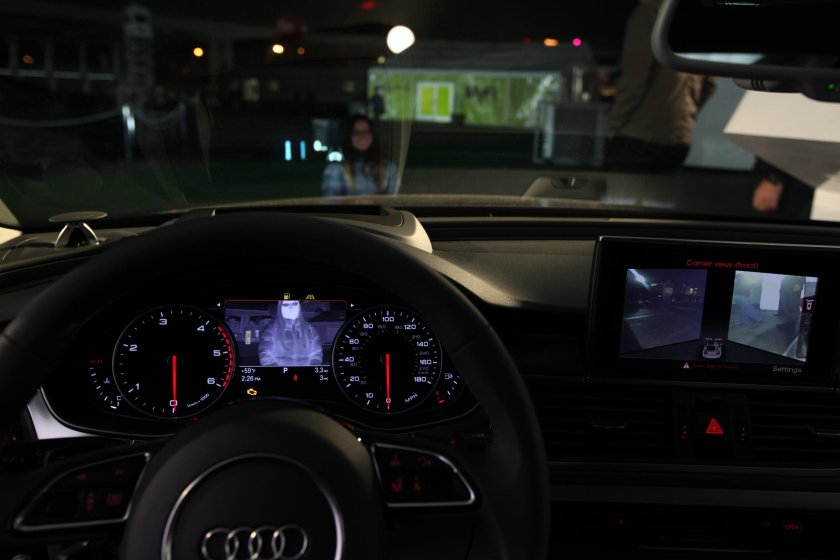 Пересвет салона Ауди а6 с6