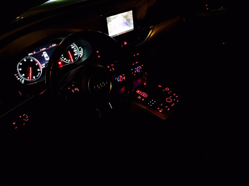Ауди а6 с7 салон ночью