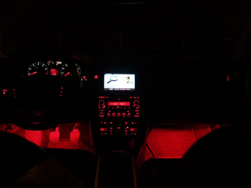 Подсветка салона Ауди а6 с6