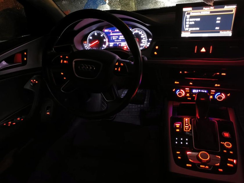 Подсветка салона ауди а6 с6