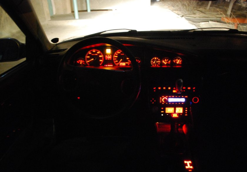Ауди а6 с6 салон ночью