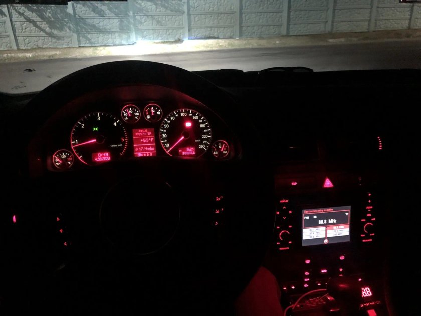 Ауди а6 с5 салон ночью