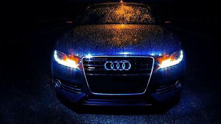 Ауди а6 в темноте