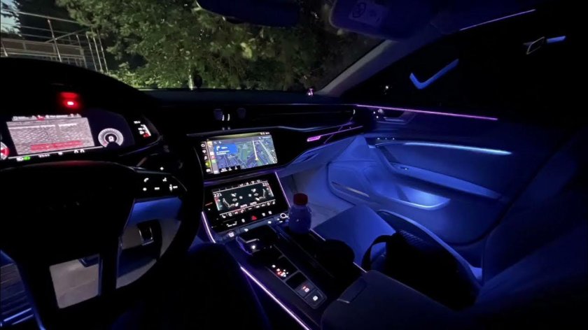 Контурная подсветка Audi a6 c7