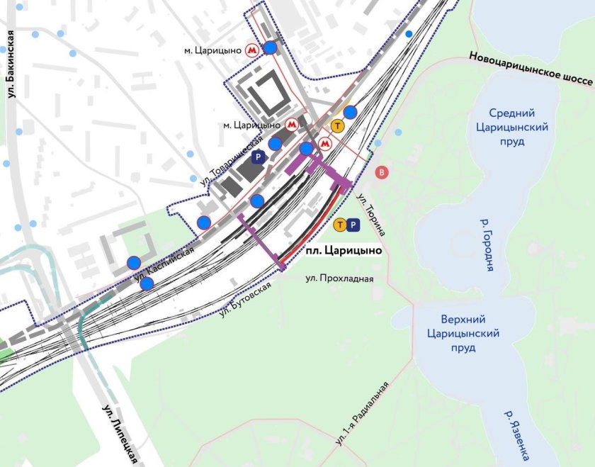 Станция Царицыно д2 схема