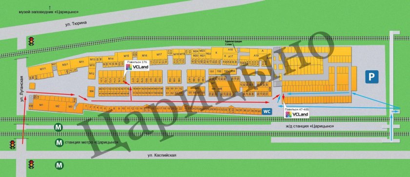 Станция Царицыно схема платформ
