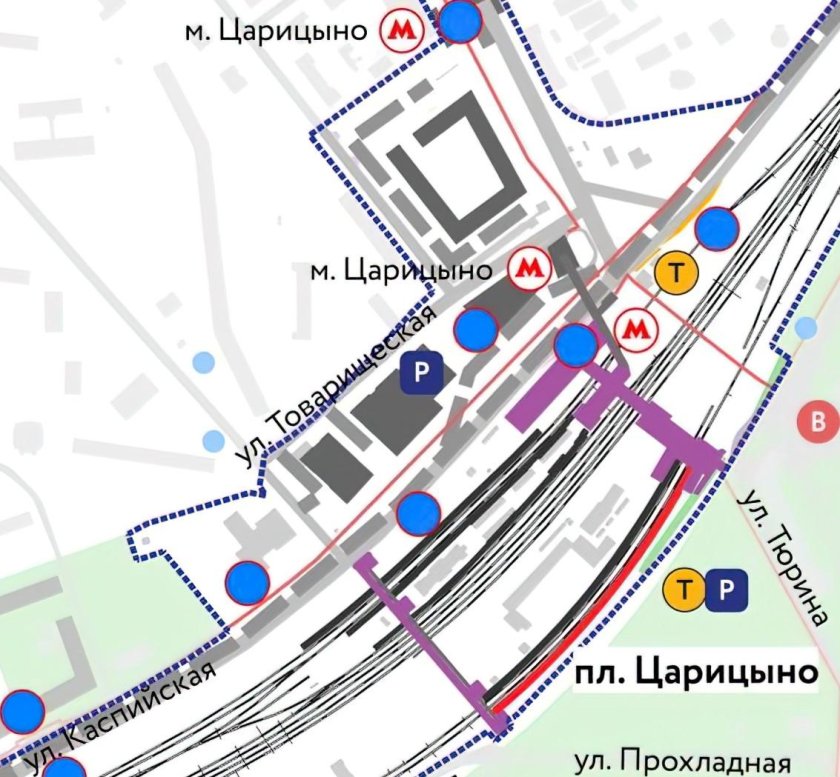 Царицыно 4 платформа схема