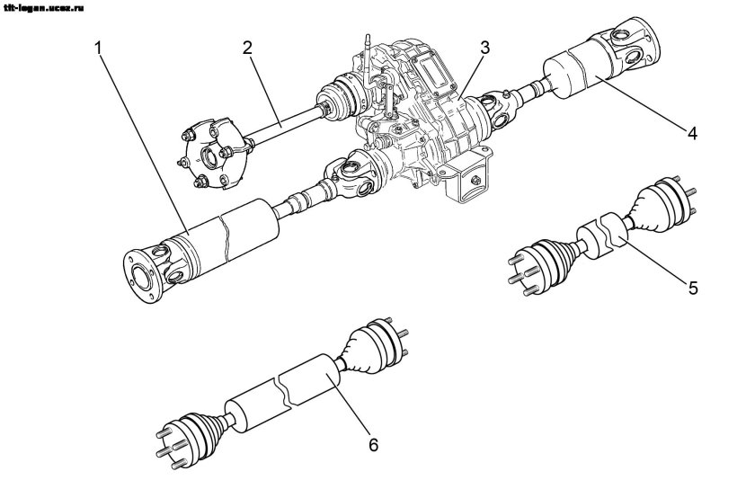 Схема раздаточной коробки Нива 2123