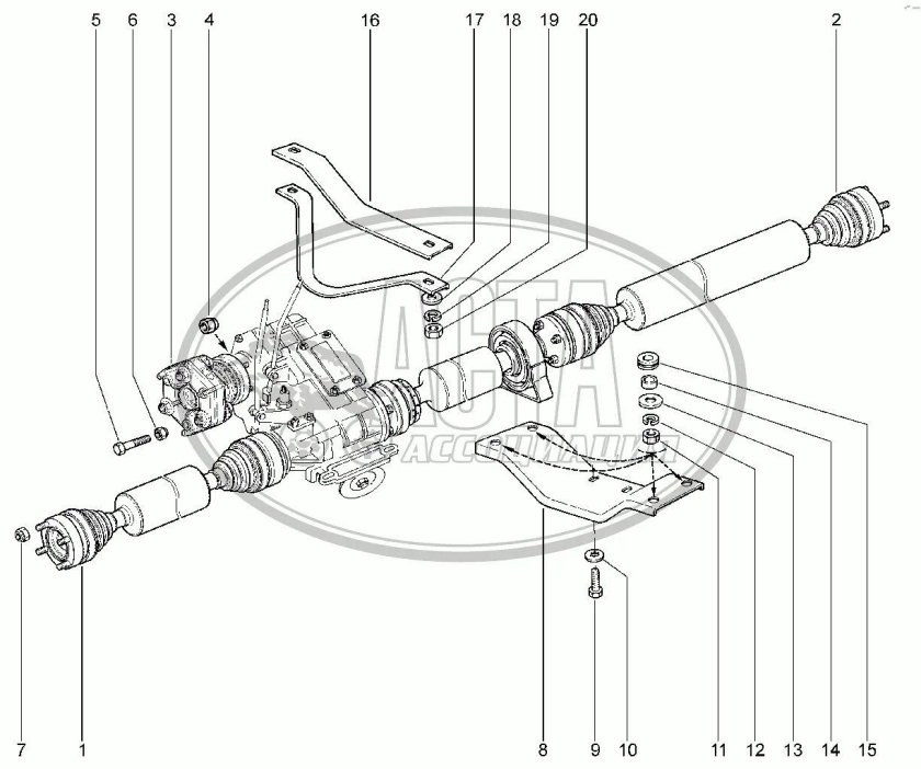 Карданный вал Нива 2131 передний