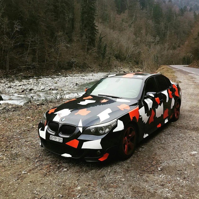 BMW e60 камуфляж