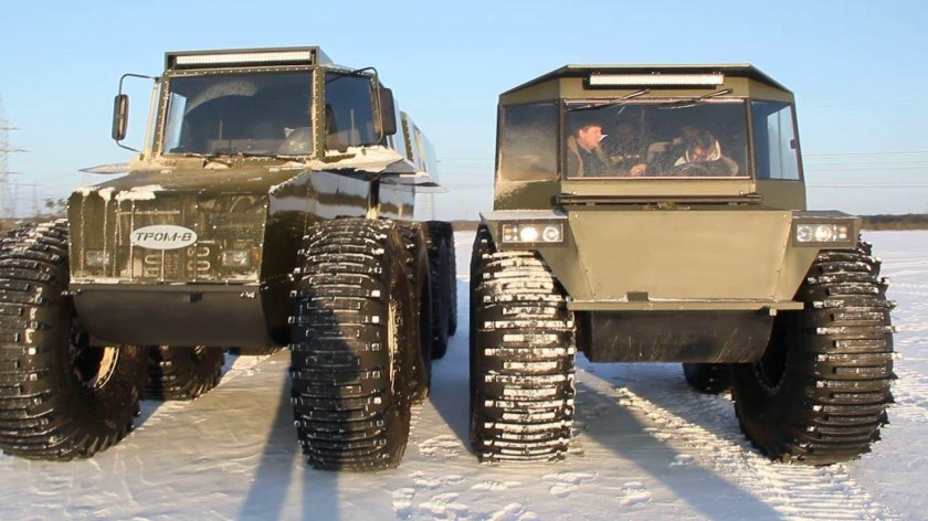 Снегоболотоход тром 8