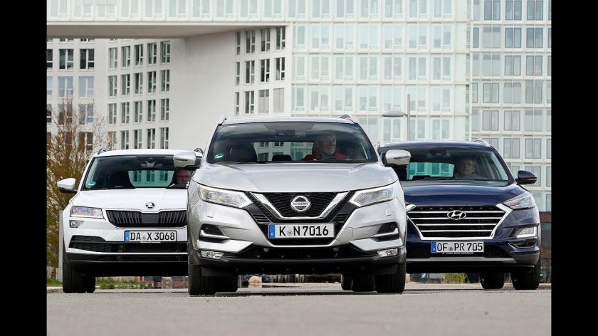 Шкода Карок и Ниссан Кашкай