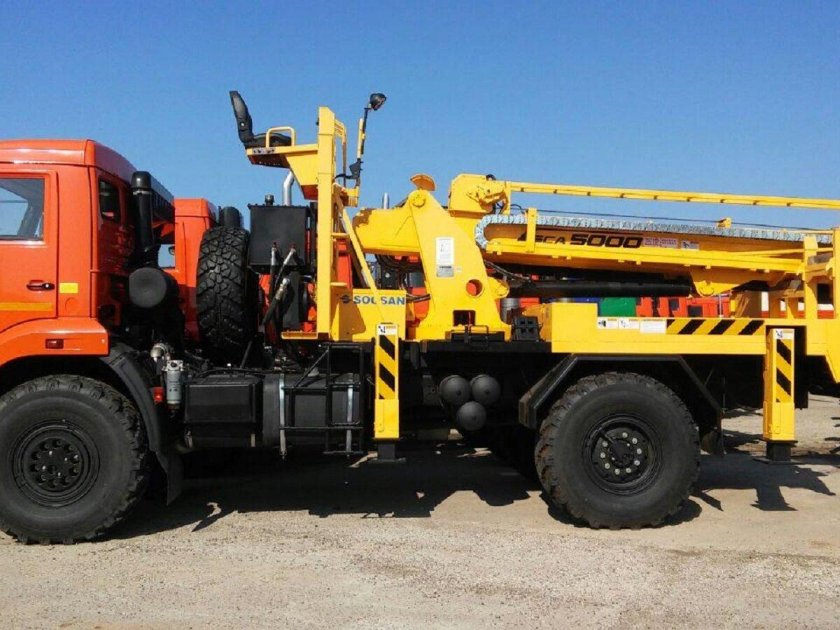 Кран буровая КАМАЗ 43502