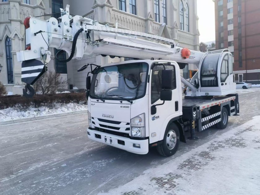 Автовышка isuzu 22 метра - телескопическая