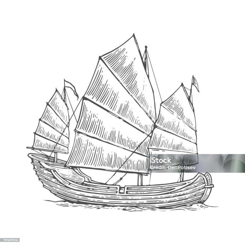 Парусник раскраска