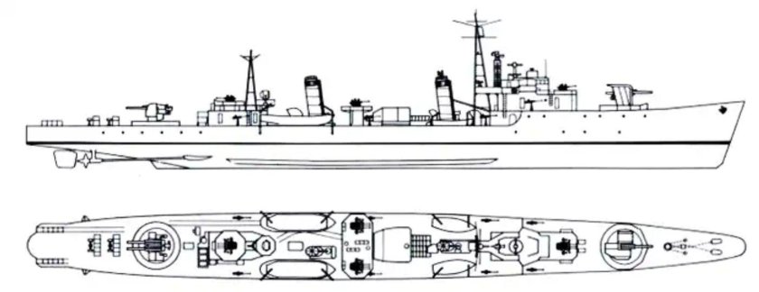 Моделист конструктор морская коллекция эскортные миноносцы