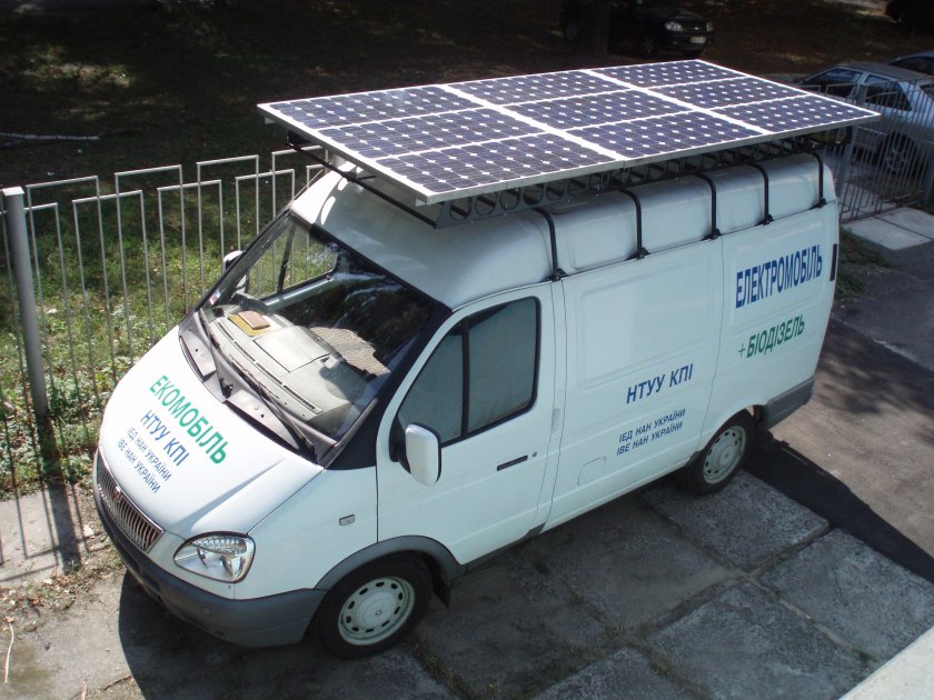 Приус с солнечной батареей