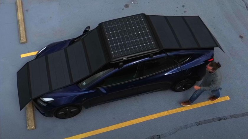 Электромобиль с солнечными батареями