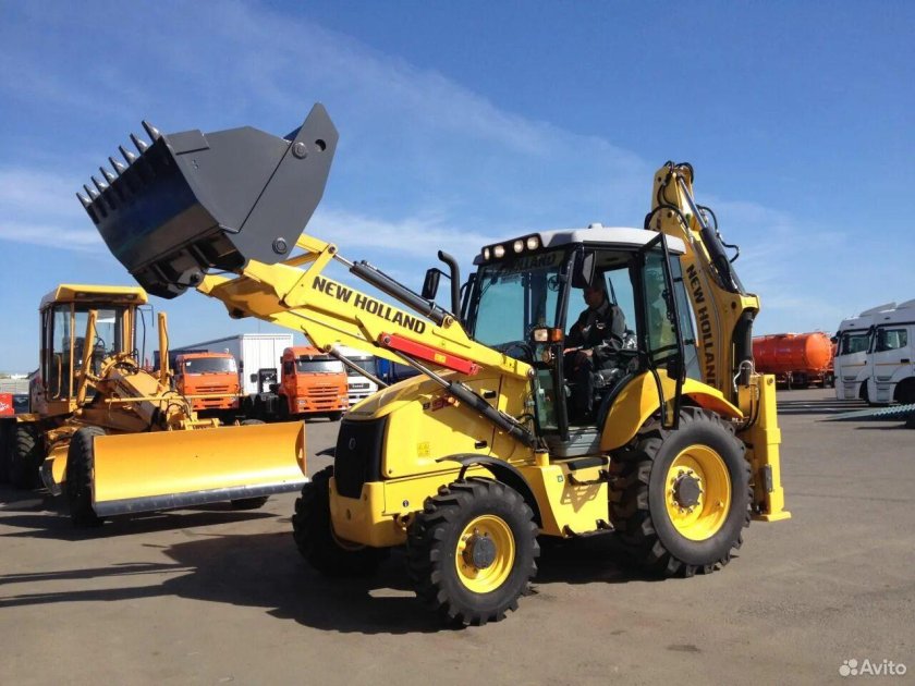 Экскаватор погрузчик Нью Холланд 90