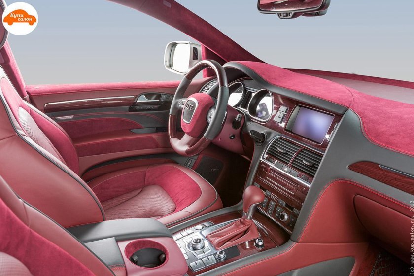 Audi q7 салон бордовый