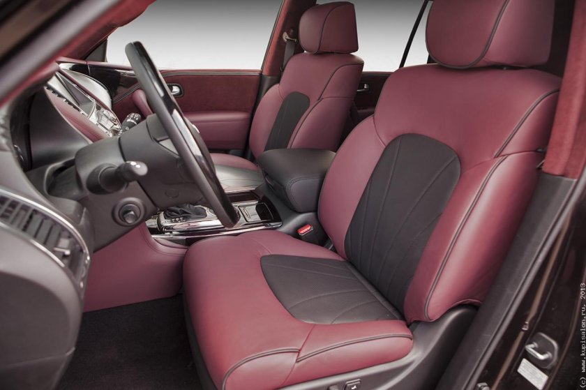 Инфинити qx56 салон бордовый