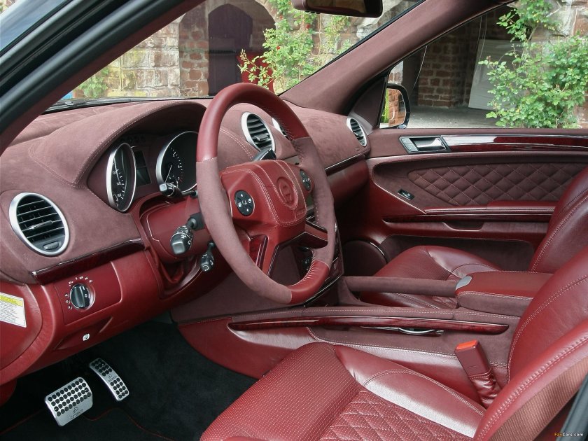 Салон Мерседес 164 гл красный