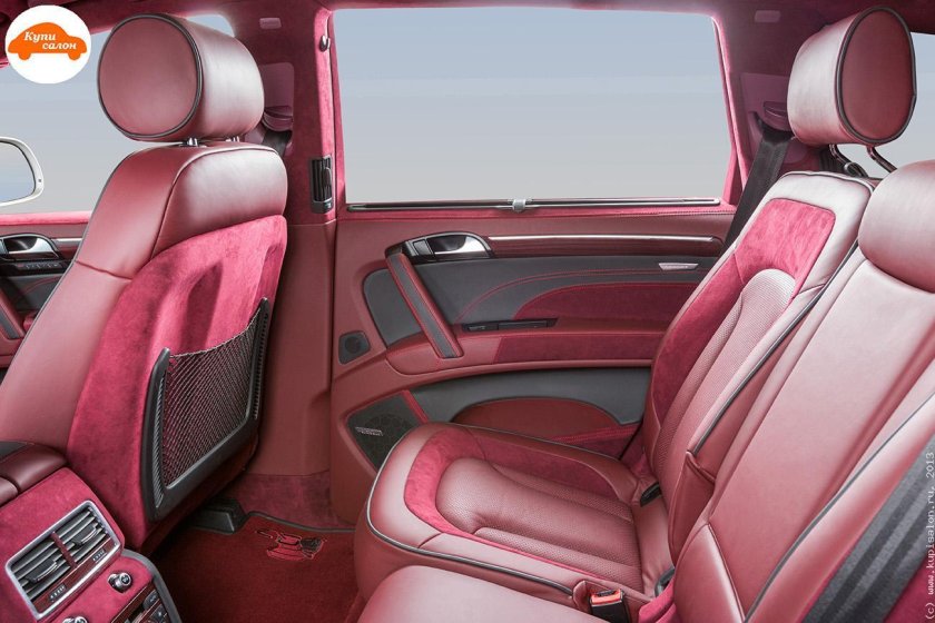 Audi q7 салон бордовый