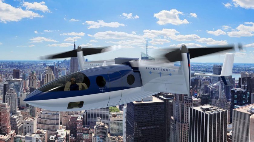 Вертикальный взлет пассажирского самолета