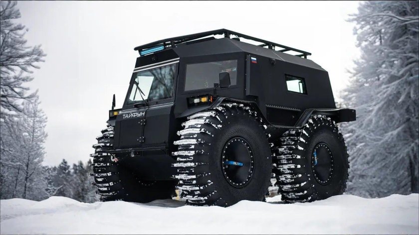 Бортоповоротный вездеход тайфун