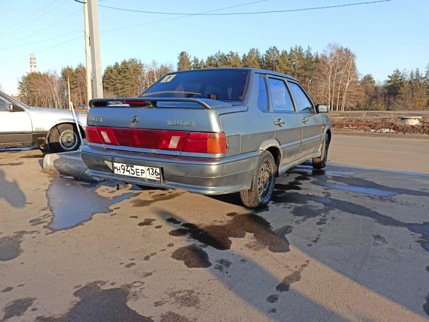 ВАЗ 2115 вид сзади Сток