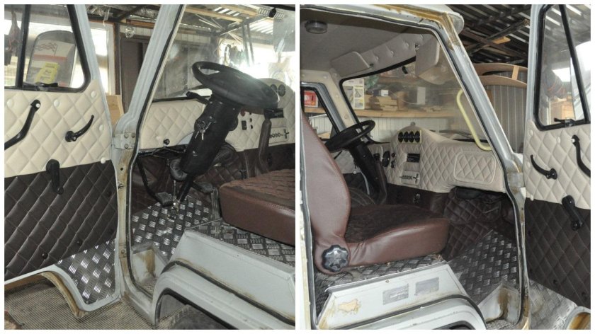УАЗ 452 кабина внутри