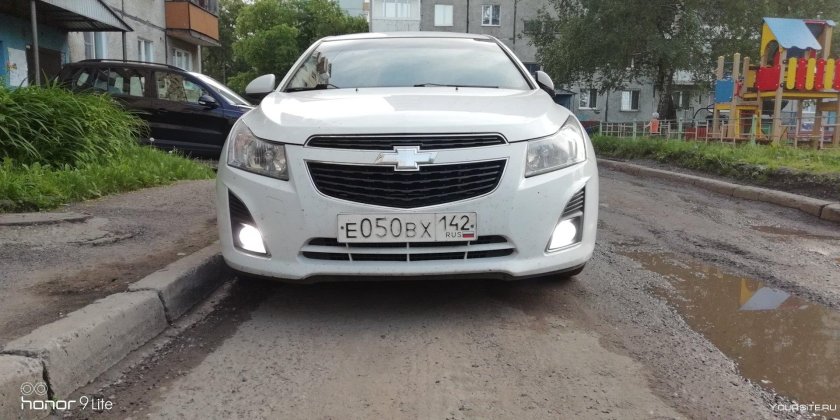 Светодиодная балка на Шевроле Круз