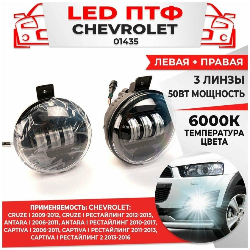 Линзы в ПТФ Шевроле Круз