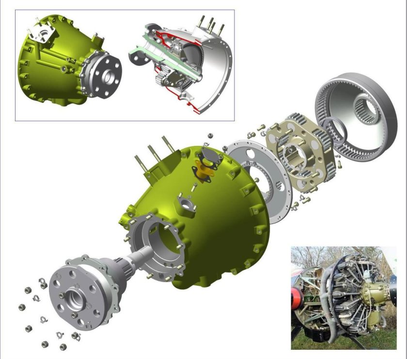 Редуктор двигателя АИ-20
