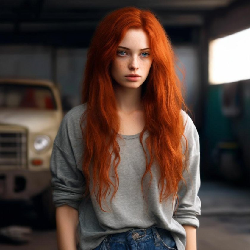 Девушки с красными волосами