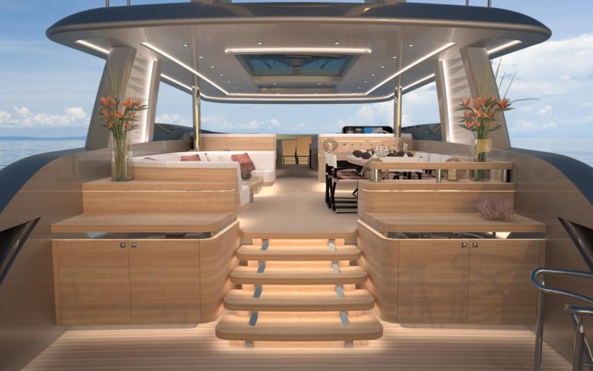 Яхта Билла Гейтса интерьер