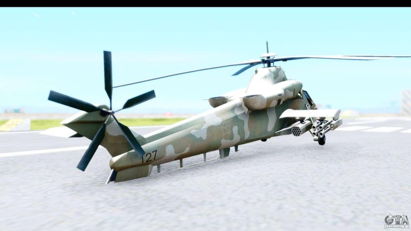 Гта сан андреас вертолет хантер