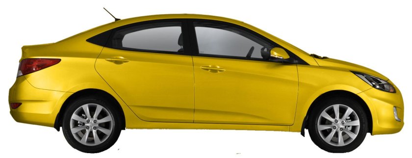 Хендай Солярис желтый