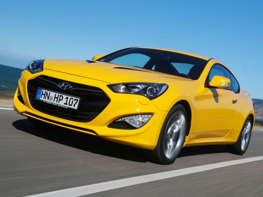 Hyundai Genesis Coupe 2013 Yellow