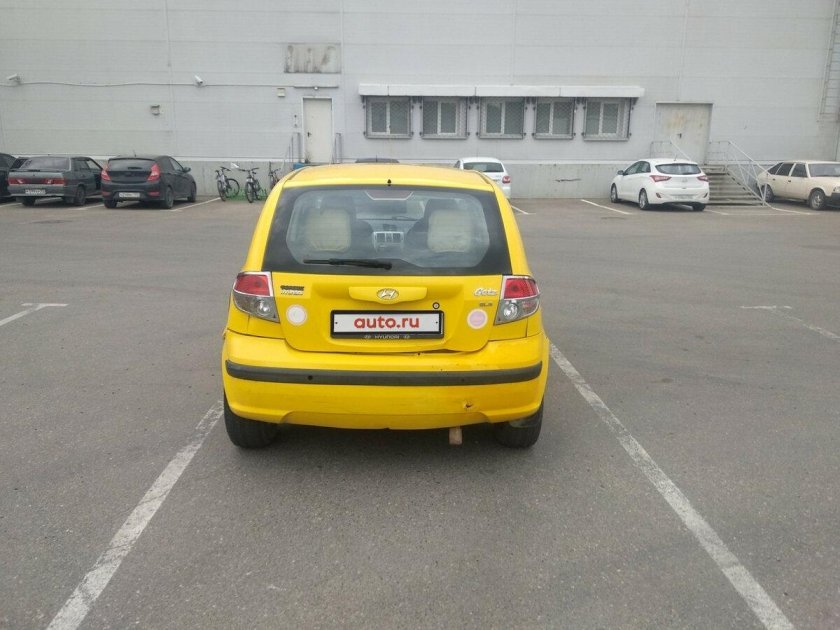 Hyundai Getz желтый