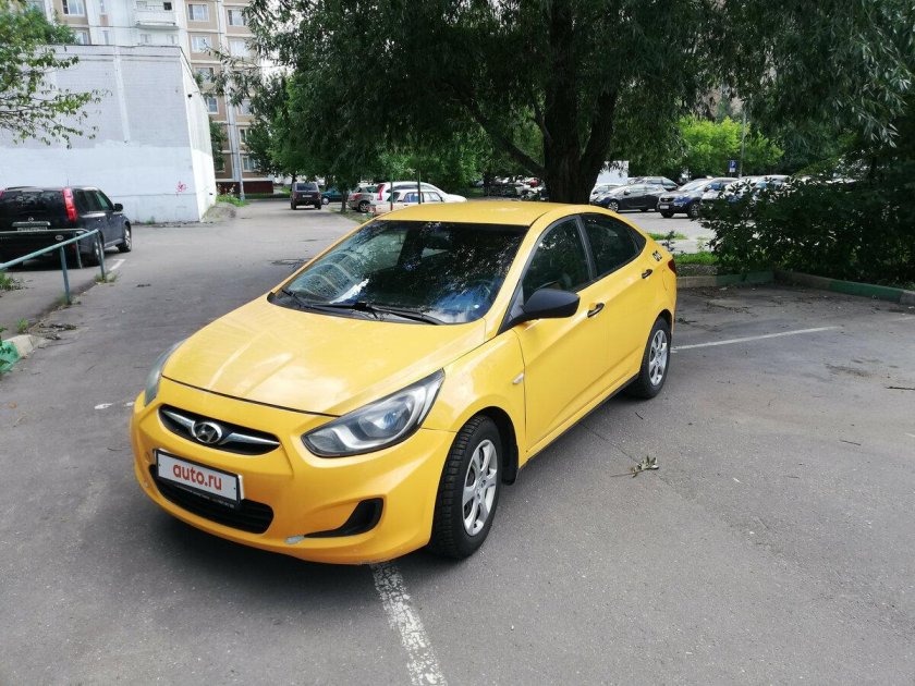 Хендай желтый