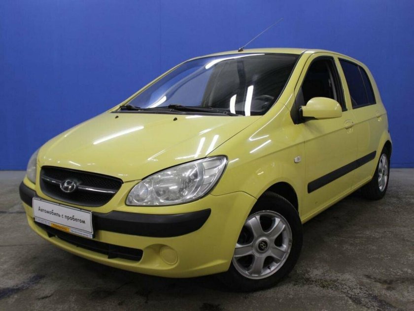 Хендай Гетц желтый