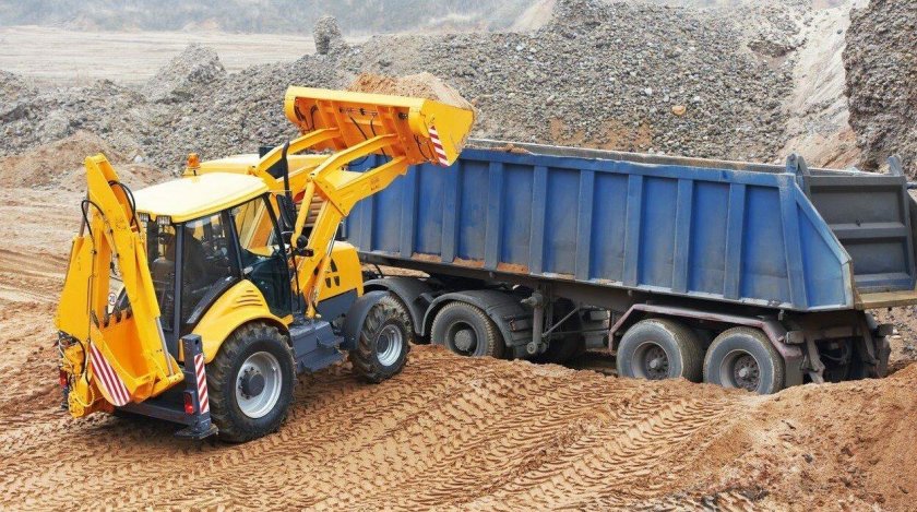 Экскаватор погрузчик самосвал