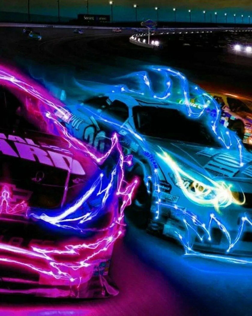 Toyota Supra дрифт неон