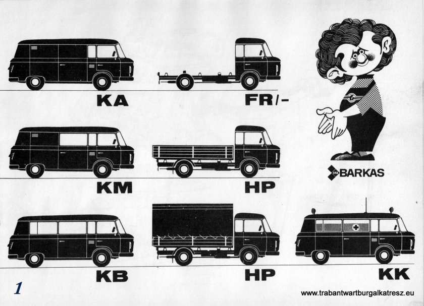Barkas b1000 чертеж