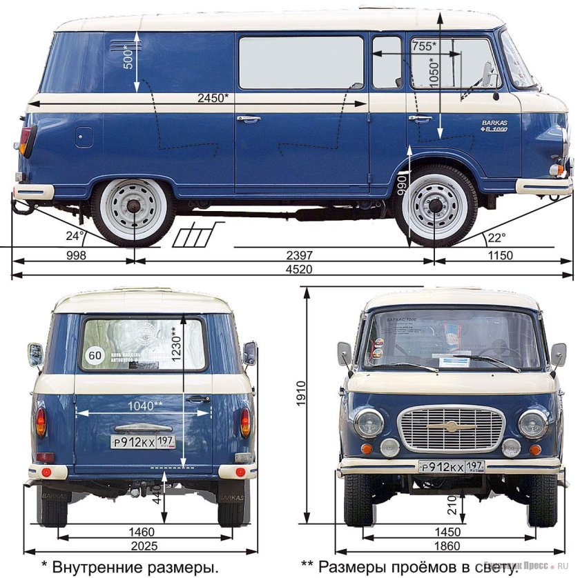 Barkas b1000 бортовой