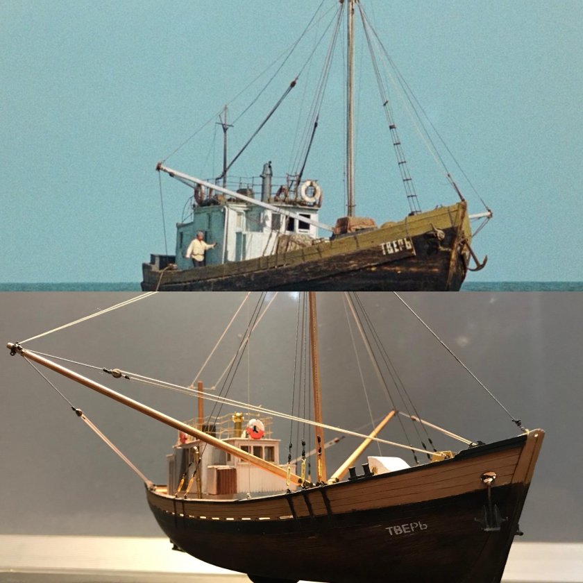 Сборная модель баркас верещагина