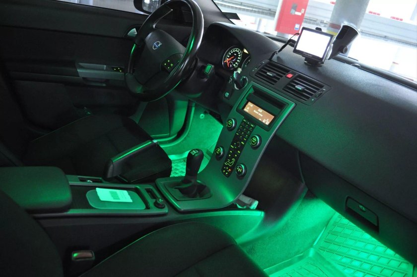 Volvo s40 подсветка